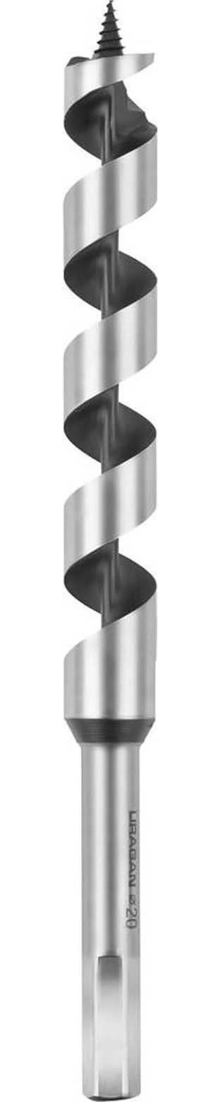 URAGAN 20x235/160мм, сверло левиса по дереву, шестигранный хвостовик